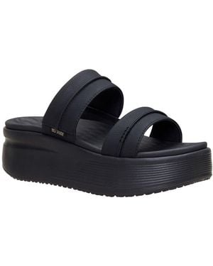 HEYDUDE Austin Slide Calssic Wedge Sandals - Black