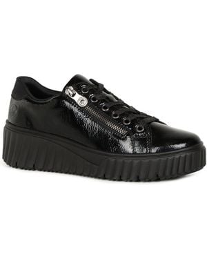 Rieker Eve Trainers Patent - Black