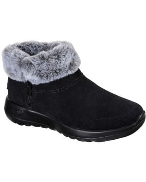 Skechers On The Go Joy Savvy Wide Fit Ankle Boots - Black