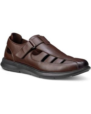 Hotter Marlin Wide Fit Shoes - Brown