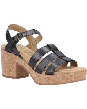 Hush Puppies Poppy Heeled Fisherman Style Sandals - Blue