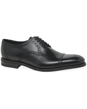 Loake Roger Semi Brogues - Black