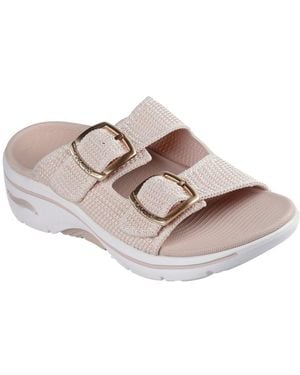 Skechers Go Walk Arch Fit 2.0 Destined Mules - Pink