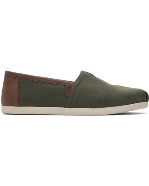 TOMS Alpargata Classic Slip On Shoes - Green