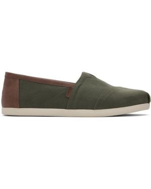 TOMS Alpargata Classic Slip On Shoes - Green