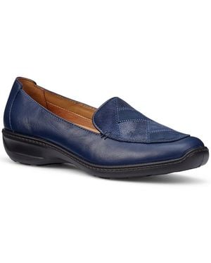 Hotter Faith Ii Slip On Shoes Colour: French Leather - Blue