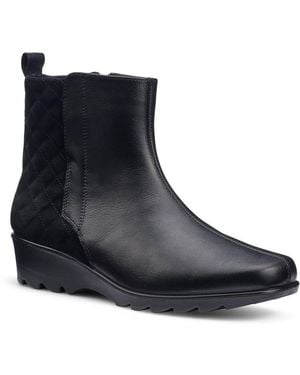 Hotter Eton Ankle Boots - Black