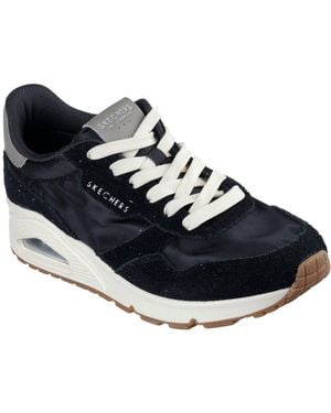 Skechers Uno Vintage Dayz Leather Trainers - Blue