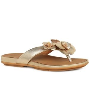 Fitflop Gracie Flower Toe Post Sandals - Brown