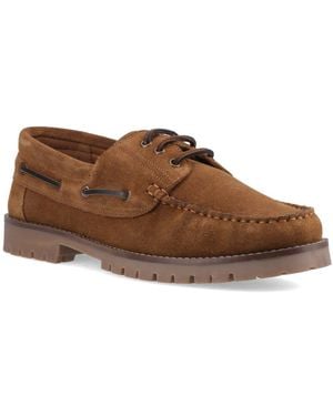Hush Puppies Harrison Boat Shoes - Brown