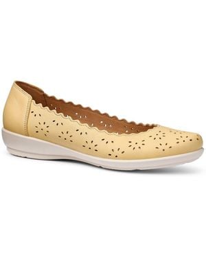 Hotter Eider Ballet Court Shoes - Metallic