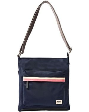 Roka Kennington B Stripe Crossbody Bag - Blue