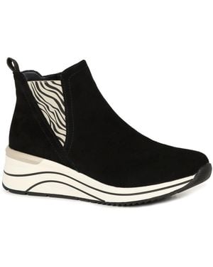 Remonte Almar Casual Boots Suede/Print - Black