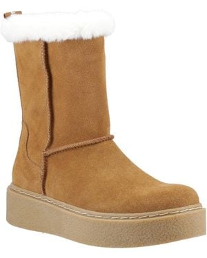 Hush Puppies Becca Calf Boots - Brown