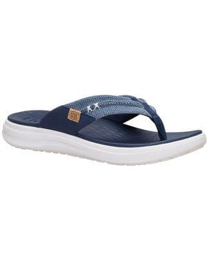 HEYDUDE Finn Flip Braided Sandals - Blue