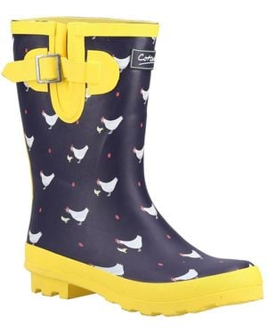 Cotswold Farmyard Mid Wellingtons Size: 3 - Blue