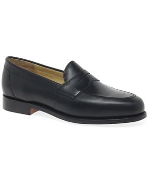 Barker Portsmouth Penny Loafers - Black