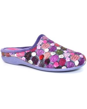 Lunar Crackle Slippers - Purple
