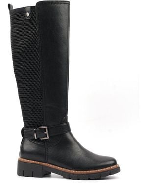 Lunar Diana Knee High Boots - Black