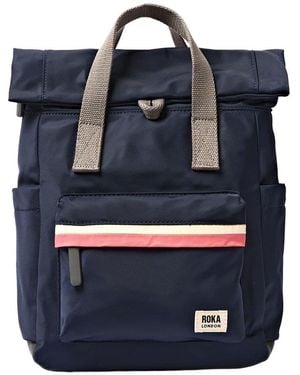 Roka Canfield B Small Stripe Backpack - Blue