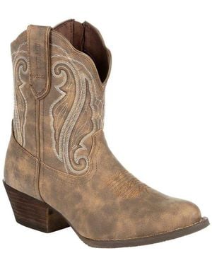 Durango Crush Shortie Western Boots - Brown