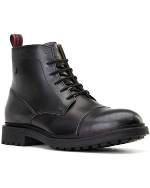 Base London Boulton Toe Cap Boots - Black