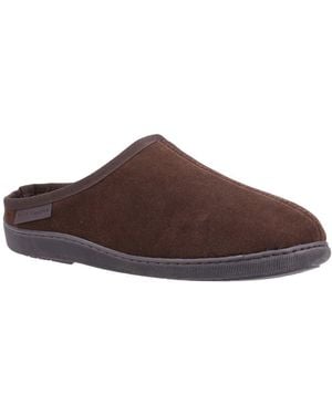 Hush Puppies Ashton Slippers - Brown