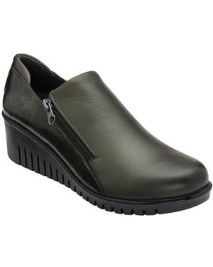 Lotus Altan Low Wedge Shoes - Black