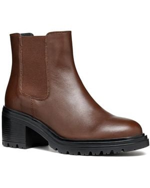 Geox D Damiana E Ankle Boots Colour: Dark - Brown