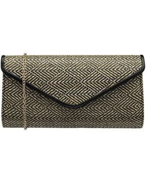 Lotus Chariot Clutch Bag - Metallic