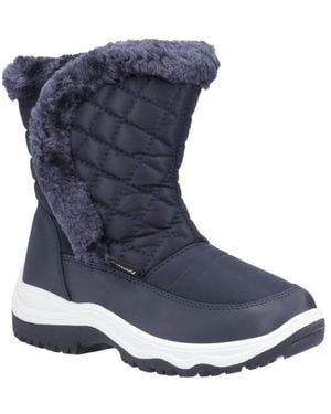 Cotswold Faux Fur-Lined Winter Boots - Blue