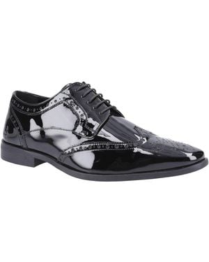 Hush Puppies Elliot Brogue Patent Shoes - Black