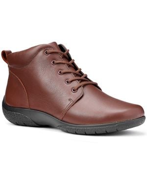 Hotter Ellery Extra Wide Fit Lace Up Boots - Brown