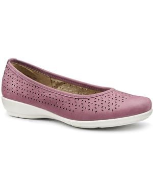 Hotter Livvy Ii Wide Fit Court Shoes - Pink