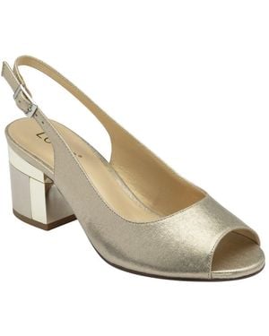 Lotus Evelyn Slingback Sandals - Metallic