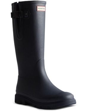 HUNTER Downpour Adjustable Wellingtons Colour: Rubber - Black