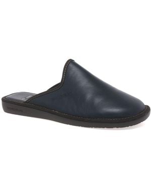 Nordika's Norwood Iii Leather Slippers - Blue