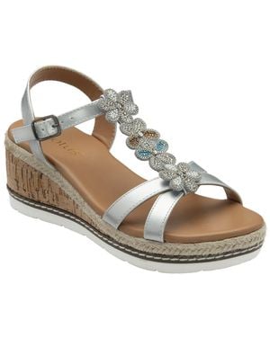 Lotus Letica Wedge Sandals - Metallic