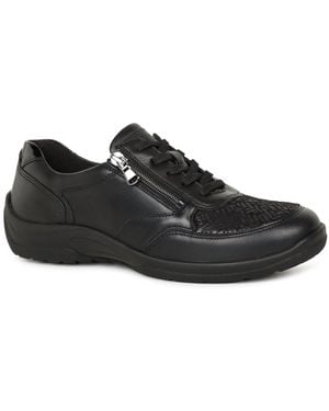 Waldläufer Hesna Trainers Lea/Stretch - Black