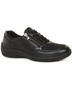 Waldläufer Hesna Trainers Lea/Stretch - Black