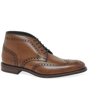 Loake Sywell Brogue Boots - Brown