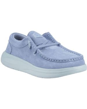 HEYDUDE Wendy Comf Suede Shoes - Blue