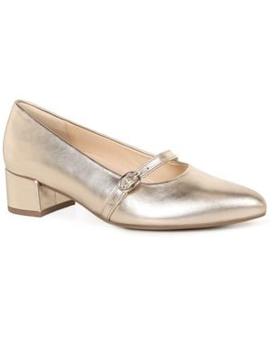 Gabor Doll Court Shoes - White