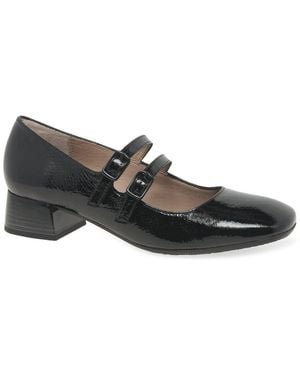 Hispanitas Manila Mary Jane Court Shoes Patent (Rio) - Black