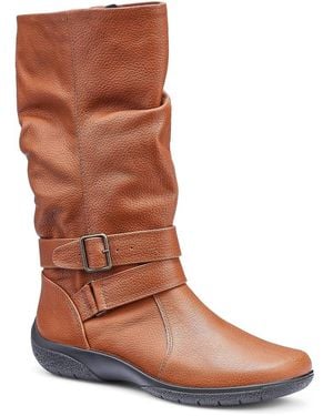 Hotter Ballinderry Extra Wide Boots - Brown
