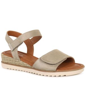 Tamaris Iris Low Wedge Sandals - Brown