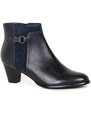 Regarde Le Ciel Sonia 148 Ankle Boots Lea/Suede - Blue