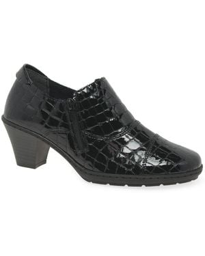 Rieker Tease High Cut Court Shoes - Black