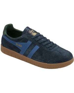 Gola Hurricane Suede Trainers - Blue