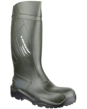 Dunlop Purofort+ Full Safety Wellingtons - Green